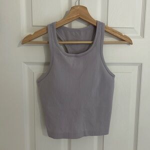 Lululemon cropped ebb to street tank- Lavender